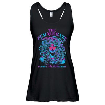 The Female Gaze Petrify The Patriarchy Design Ladies Essential Flowy Tank