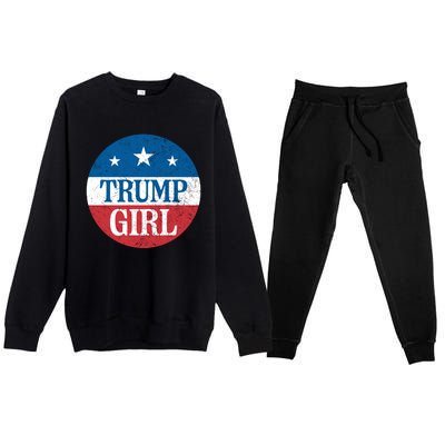 Trump Funny Gift Premium Crewneck Sweatsuit Set