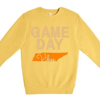 Tennessee Football Game Day Vibes Fall Tailgate Premium Crewneck Sweatshirt