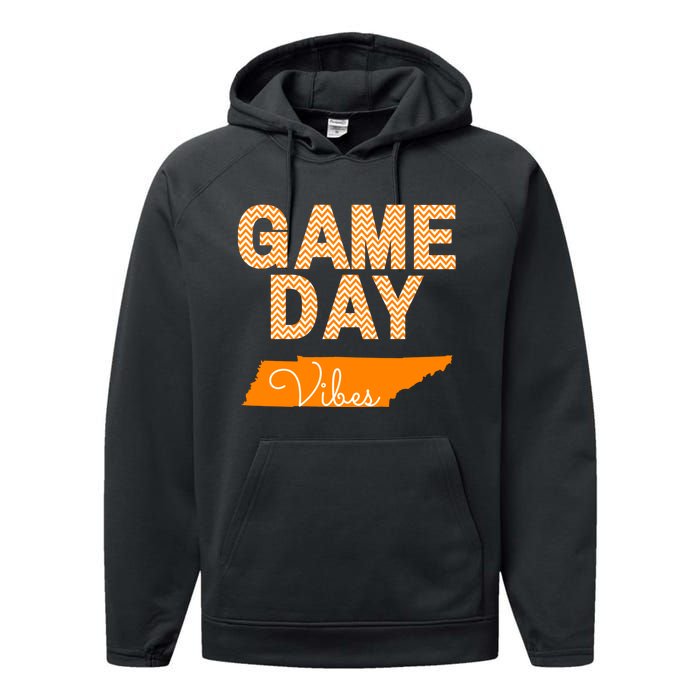 Tennessee Football Game Day Vibes Fall Tailgate Performance Fleece Hoodie