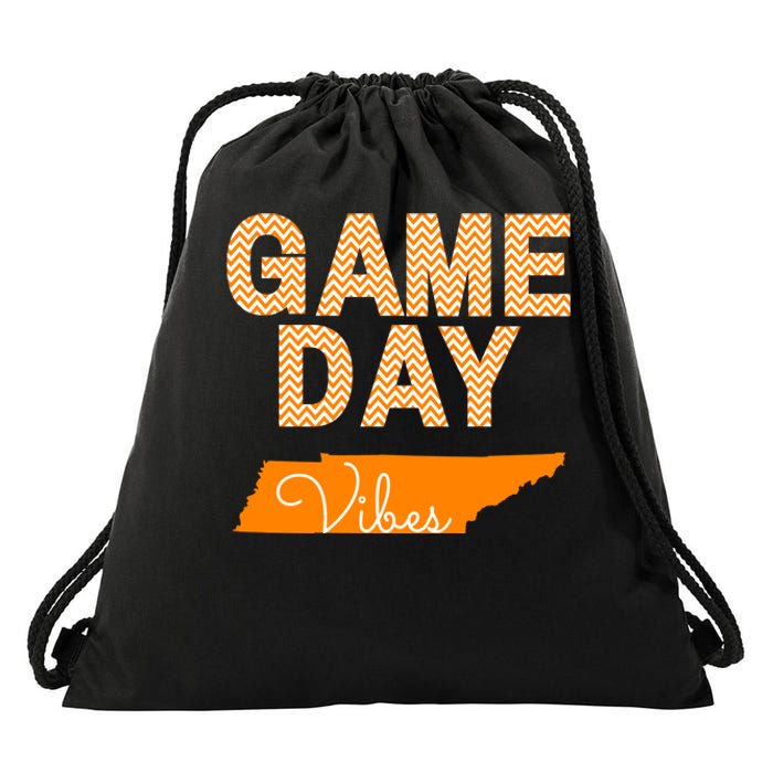 Tennessee Football Game Day Vibes Fall Tailgate Drawstring Bag