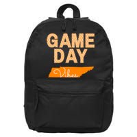 Tennessee Football Game Day Vibes Fall Tailgate 16 in Basic Backpack