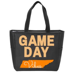 Tennessee Football Game Day Vibes Fall Tailgate Zip Tote Bag