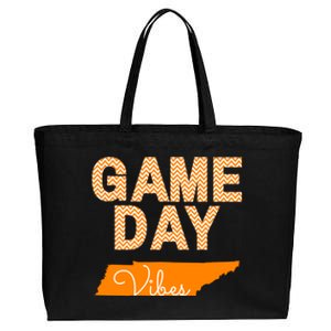 Tennessee Football Game Day Vibes Fall Tailgate Cotton Canvas Jumbo Tote