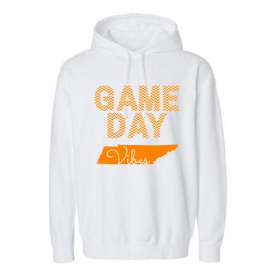 Tennessee Football Game Day Vibes Fall Tailgate Garment-Dyed Fleece Hoodie