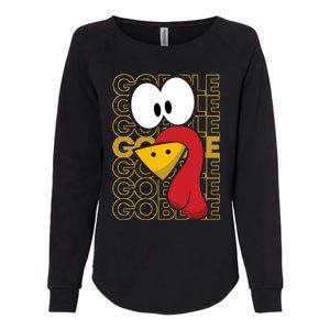 Turkey Face Gobble Gobble Gift Womens California Wash Sweatshirt