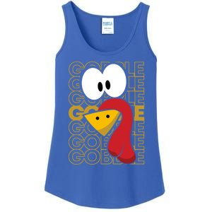 Turkey Face Gobble Gobble Gift Ladies Essential Tank