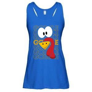 Turkey Face Gobble Gobble Gift Ladies Essential Flowy Tank