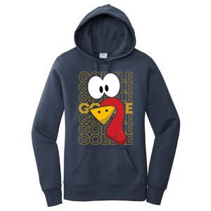 Turkey Face Gobble Gobble Gift Women's Pullover Hoodie