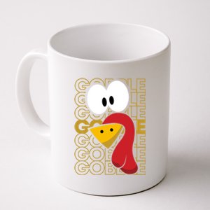 Turkey Face Gobble Gobble Gift Coffee Mug