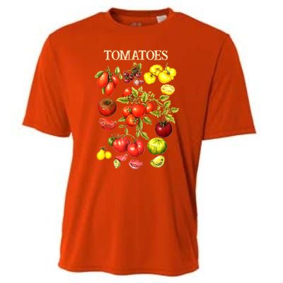 Tomatoes Funny Gardener Garden Gardening Tomato Botanical Meaningful Gift Cooling Performance Crew T-Shirt