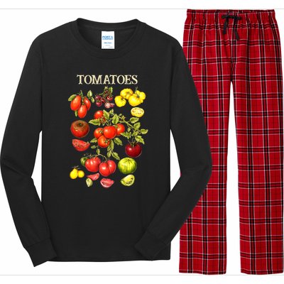 Tomatoes Funny Gardener Garden Gardening Tomato Botanical Meaningful Gift Long Sleeve Pajama Set