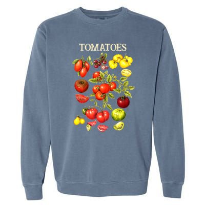 Tomatoes Funny Gardener Garden Gardening Tomato Botanical Meaningful Gift Garment-Dyed Sweatshirt