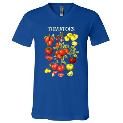 Tomatoes Funny Gardener Garden Gardening Tomato Botanical Meaningful Gift V-Neck T-Shirt