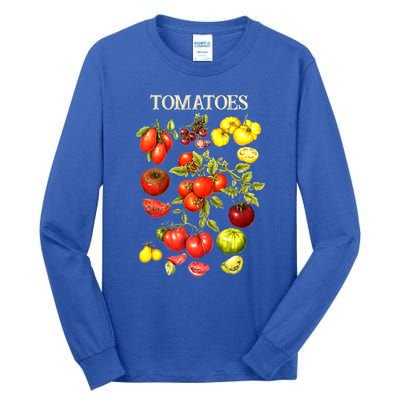 Tomatoes Funny Gardener Garden Gardening Tomato Botanical Meaningful Gift Tall Long Sleeve T-Shirt