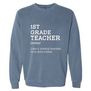 Team First Grade Back To School 1st Grade Teacher Student Gift Garment-Dyed Sweatshirt