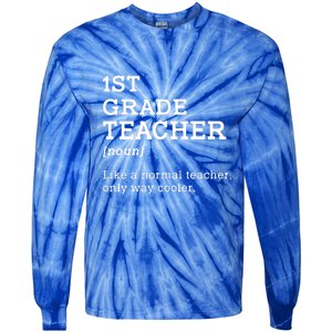 Team First Grade Back To School 1st Grade Teacher Student Gift Tie-Dye Long Sleeve Shirt