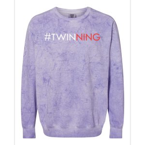 Twinning Funny Gift Funny Twins Matching Gift Colorblast Crewneck Sweatshirt