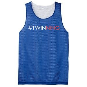 Twinning Funny Gift Funny Twins Matching Gift Mesh Reversible Basketball Jersey Tank