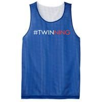 Twinning Funny Gift Funny Twins Matching Gift Mesh Reversible Basketball Jersey Tank