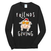 Turkey Friends Giving Happy Friendsgiving Tall Long Sleeve T-Shirt