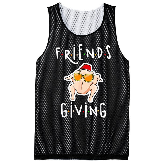 Turkey Friends Giving Happy Friendsgiving Mesh Reversible Basketball Jersey Tank