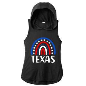 Texas Funny Gift I Love Texas Usa Gift Ladies PosiCharge Tri-Blend Wicking Draft Hoodie Tank