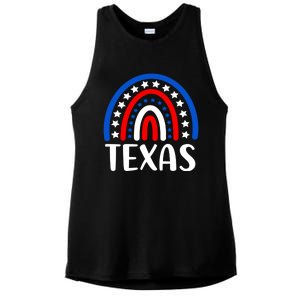 Texas Funny Gift I Love Texas Usa Gift Ladies PosiCharge Tri-Blend Wicking Tank