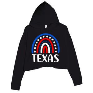 Texas Funny Gift I Love Texas Usa Gift Crop Fleece Hoodie