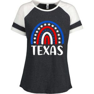 Texas Funny Gift I Love Texas Usa Gift Enza Ladies Jersey Colorblock Tee