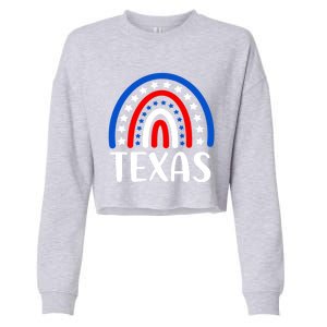 Texas Funny Gift I Love Texas Usa Gift Cropped Pullover Crew