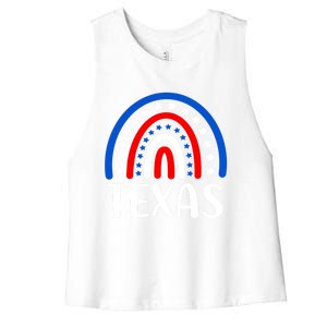 Texas Funny Gift I Love Texas Usa Gift Women's Racerback Cropped Tank