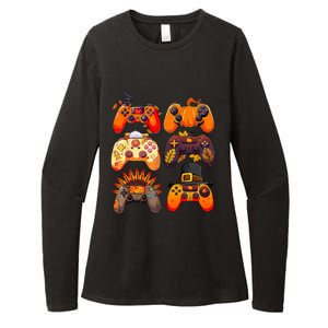 Thanksgiving Fall Gaming Controllers Turkey Funny Gamer  Womens CVC Long Sleeve Shirt