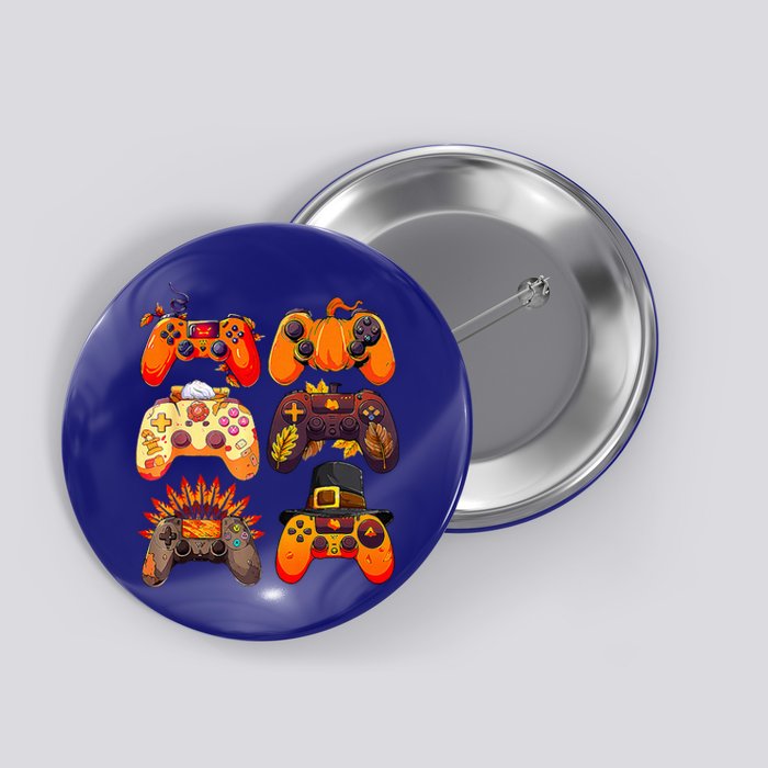 Thanksgiving Fall Gaming Controllers Turkey Funny Gamer  Button