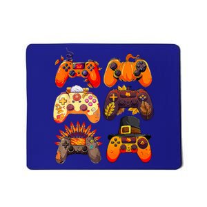 Thanksgiving Fall Gaming Controllers Turkey Funny Gamer  Mousepad