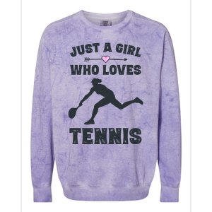 Tennis Funny Gift For Tennis Players And Cool Gift Colorblast Crewneck Sweatshirt