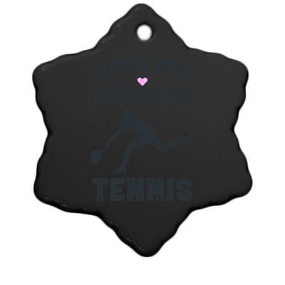 Tennis Funny Gift For Tennis Players And Cool Gift Ceramic Star Ornament