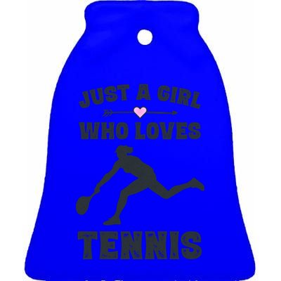 Tennis Funny Gift For Tennis Players And Cool Gift Ceramic Bell Ornament