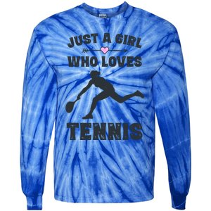 Tennis Funny Gift For Tennis Players And Cool Gift Tie-Dye Long Sleeve Shirt