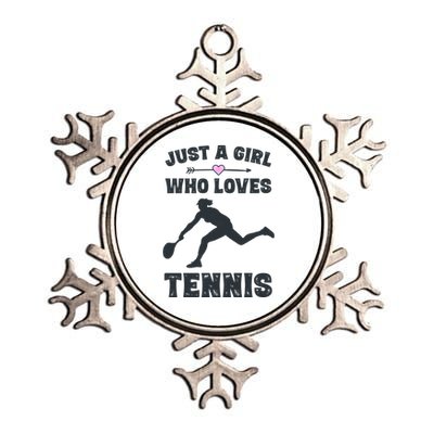 Tennis Funny Gift For Tennis Players And Cool Gift Metallic Star Ornament