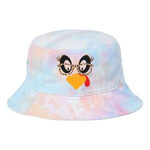 Turkey Face Glasses Turkey Thanksgiving Tie Dye Newport Bucket Hat