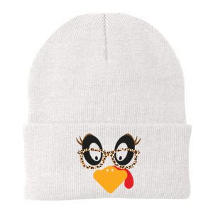 Turkey Face Glasses Turkey Thanksgiving Knit Cap Winter Beanie