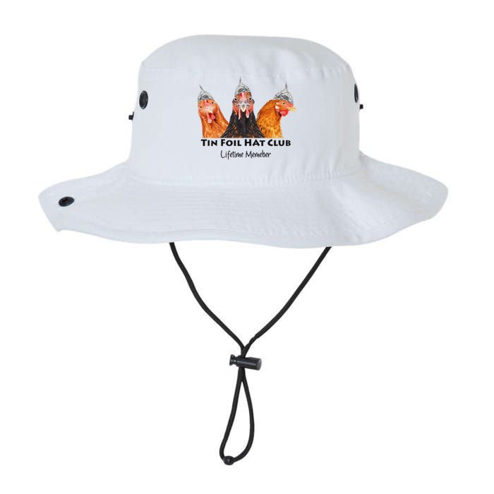 Tin Foil Hat Club Member Chickens Funny Conspiracy Theorist Bucket Hat