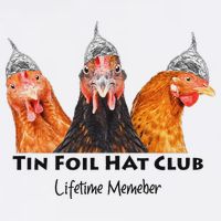 Tin Foil Hat Club Member Chickens Funny Conspiracy Theorist Bucket Hat