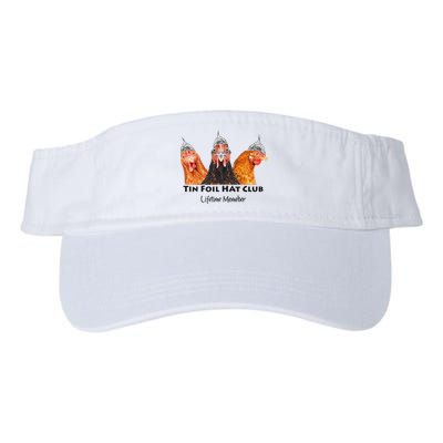 Tin Foil Hat Club Member Chickens Funny Conspiracy Theorist Visor