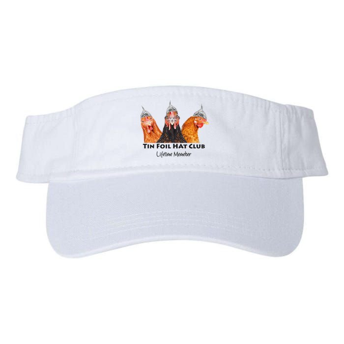 Tin Foil Hat Club Member Chickens Funny Conspiracy Theorist Visor