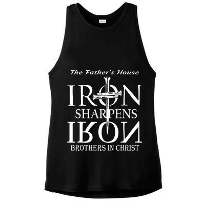 The Fathers House Iron Sharpens Iron Brothers In Christ Ladies PosiCharge Tri-Blend Wicking Tank