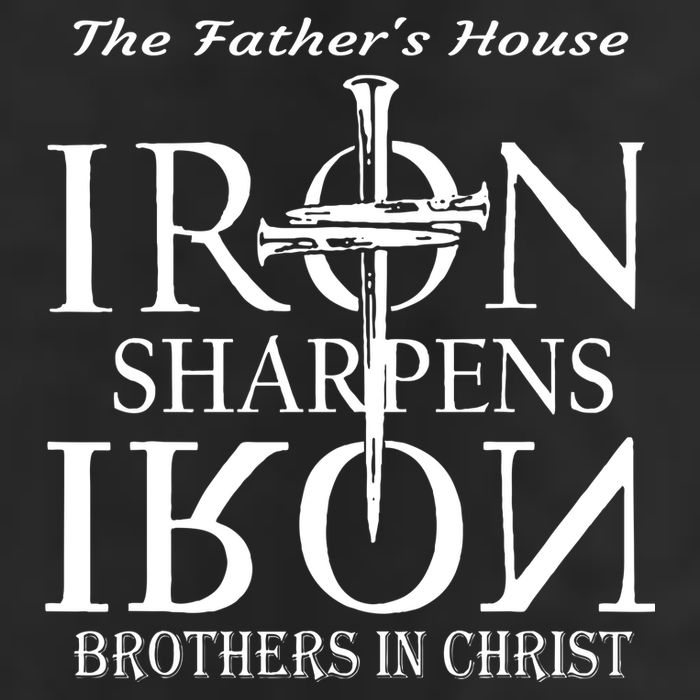 The Fathers House Iron Sharpens Iron Brothers In Christ Garment-Dyed Heavyweight T-Shirt