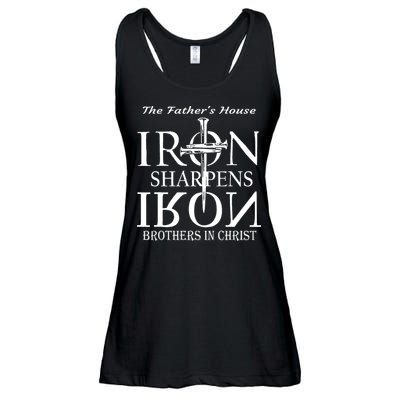 The Fathers House Iron Sharpens Iron Brothers In Christ Ladies Essential Flowy Tank