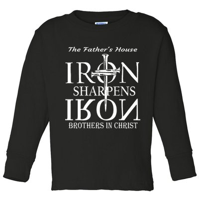 The Fathers House Iron Sharpens Iron Brothers In Christ Toddler Long Sleeve Shirt